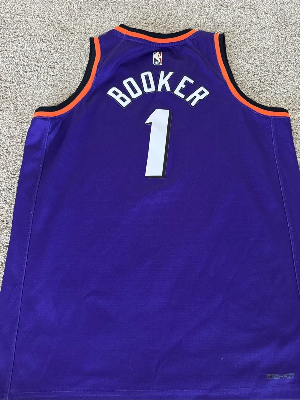 Nike Purple & Orange Phoenix Suns Basketball Jersey